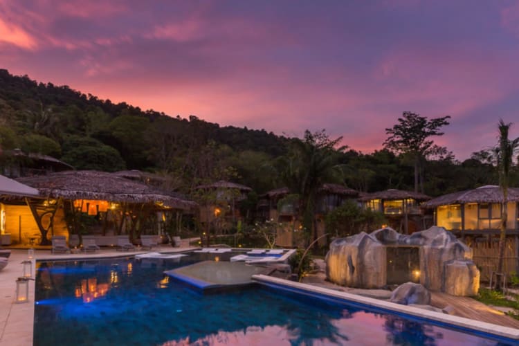 Swimming Pool in the evening